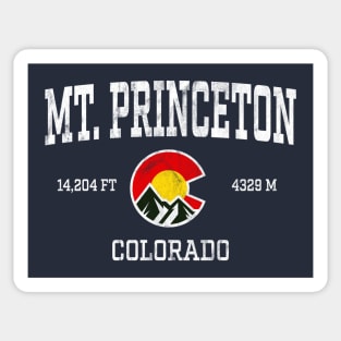 Mt Princeton Colorado 14ers Vintage Athletic Mountains Sticker